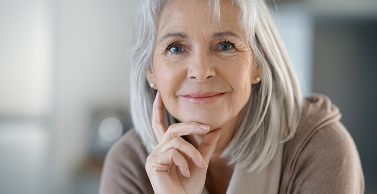 Portrait photo of an older person